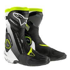 Ghete sport Alpinestars SMX Plus alb / negru / galben - MotoRR