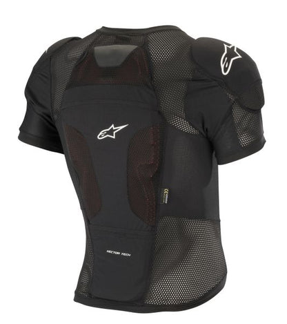 Tricou ciclism cu protectii Alpinestars Vector Tech negru - MotoRR