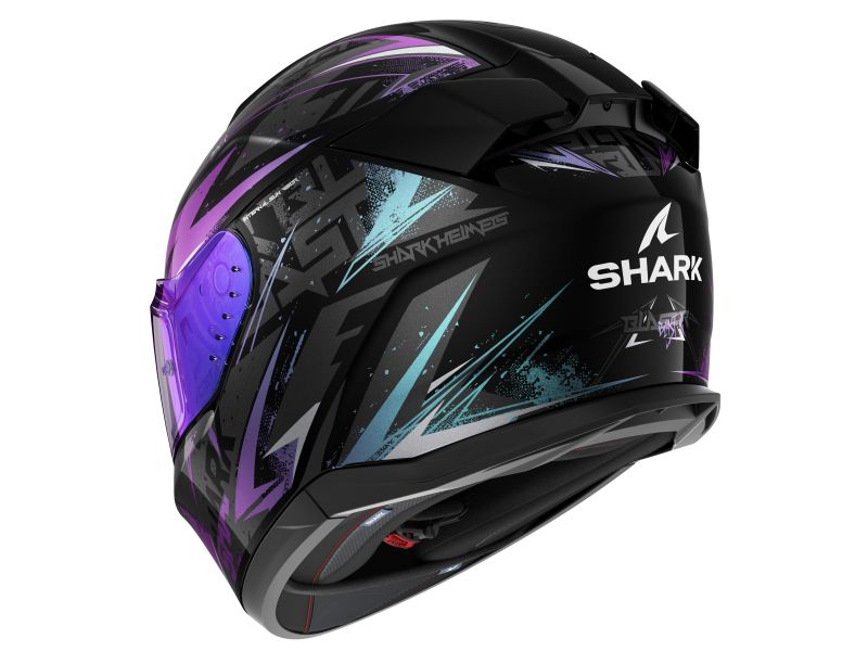 Casca integrala Shark D-Skwal 3 BLAST-R Glossy negru / gri / mov Pinlock ready - MotoRR