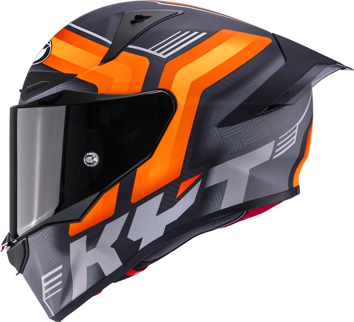 Casca integrala KYT R1R Carbon Accelerator portocaliu mat - MotoRR