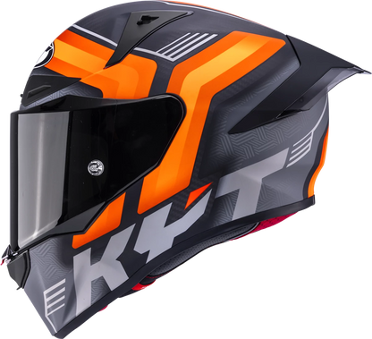 Casca integrala KYT R1R Carbon Accelerator portocaliu mat - MotoRR