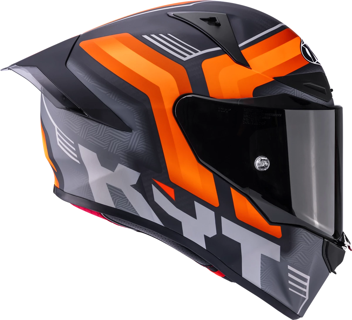 Casca integrala KYT R1R Carbon Accelerator portocaliu mat - MotoRR