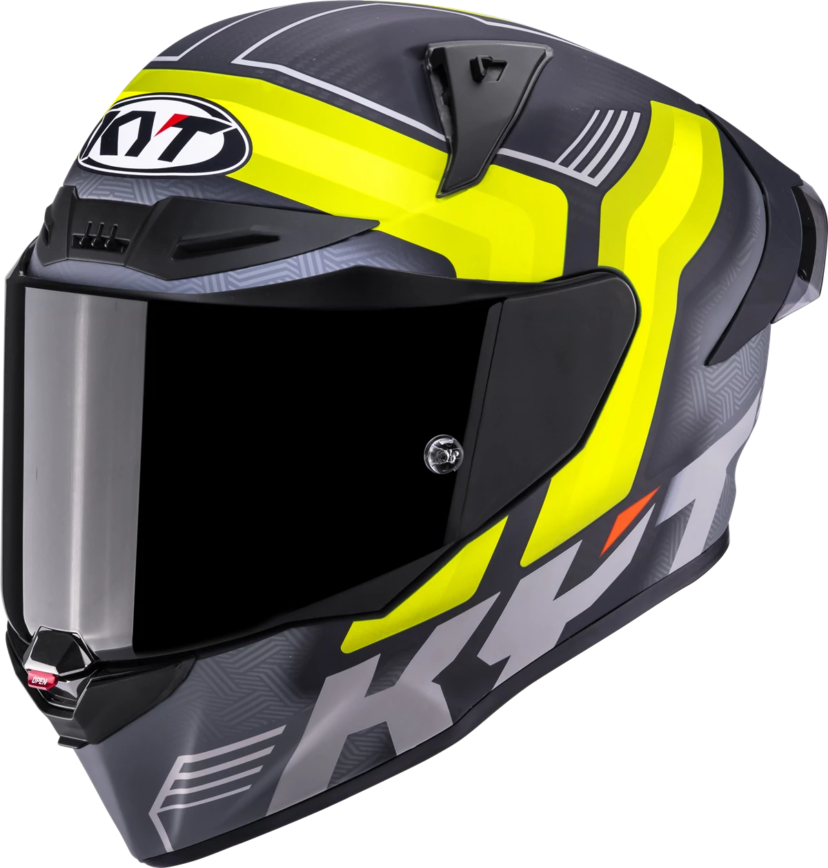 Casca integrala KYT R1R Carbon Accelerator galben mat - MotoRR