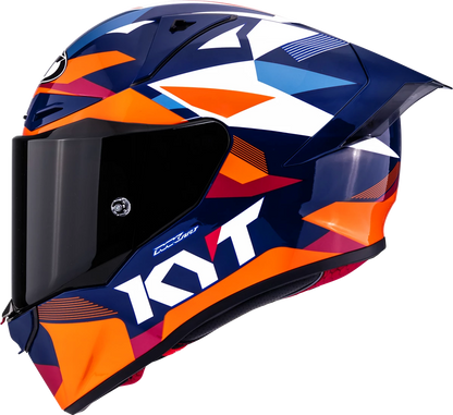 Casca integrala KYT R1R Diamond portocaliu/albastru - MotoRR