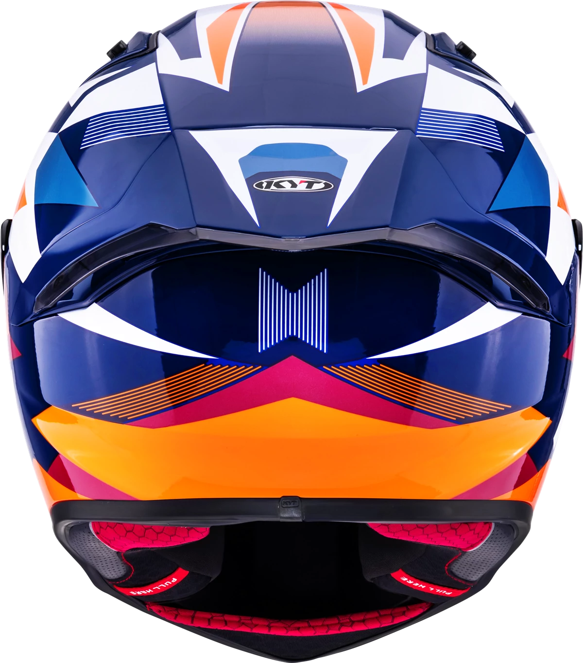 Casca integrala KYT R1R Diamond portocaliu/albastru - MotoRR