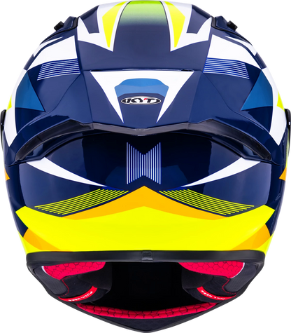 Casca integrala KYT R1R Diamond galben/albastru - MotoRR