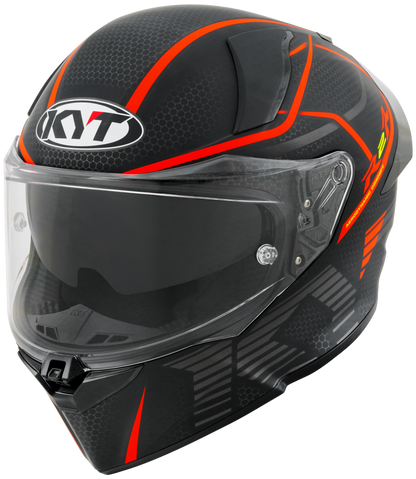 Casca integrala KYT R2R Concept negru/rosu mat