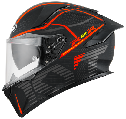 Casca integrala KYT R2R Concept negru/rosu mat