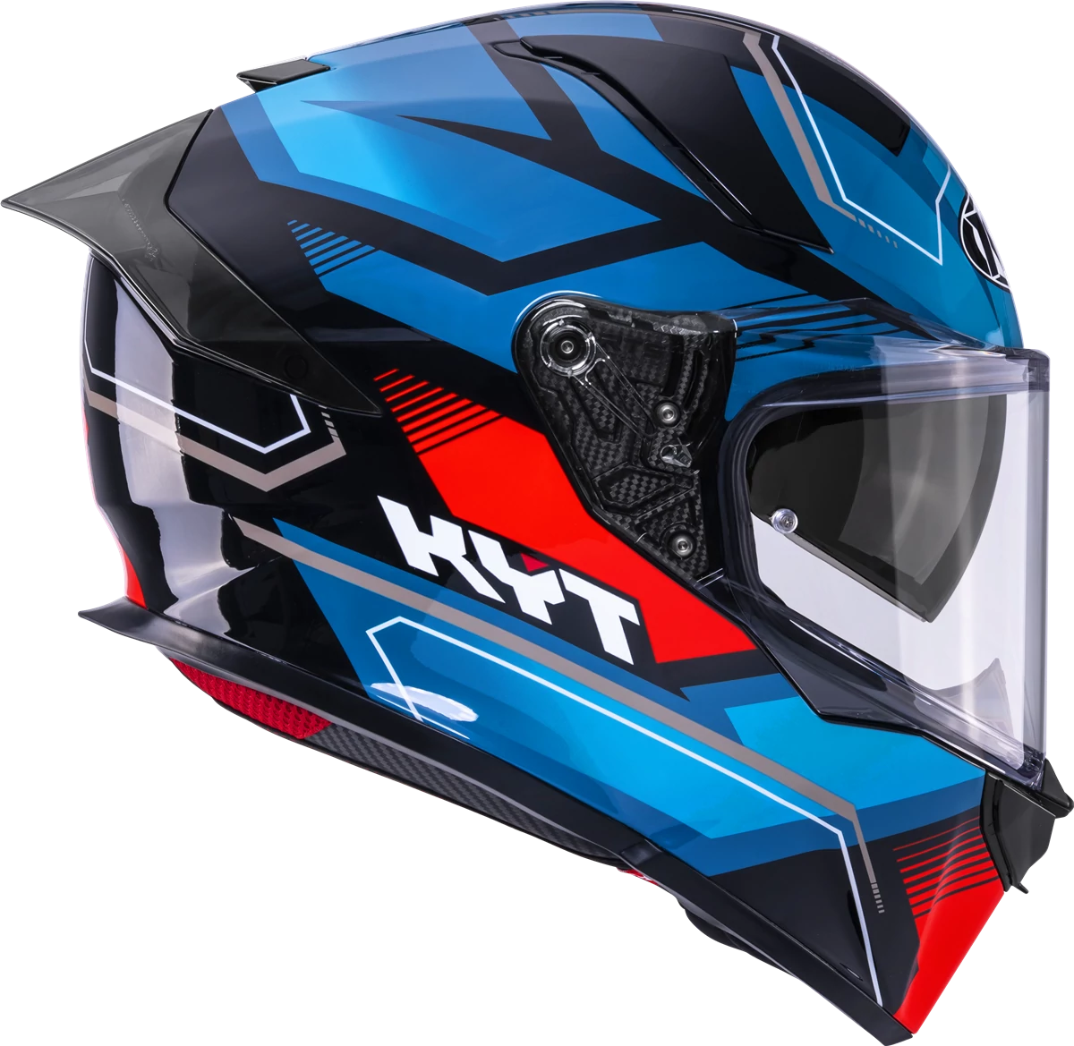 Casca integrala KYT R2R Parsec negru/albastru/rosu - MotoRR