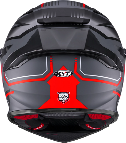 Casca integrala KYT R2R Parsec gri mat/rosu - MotoRR