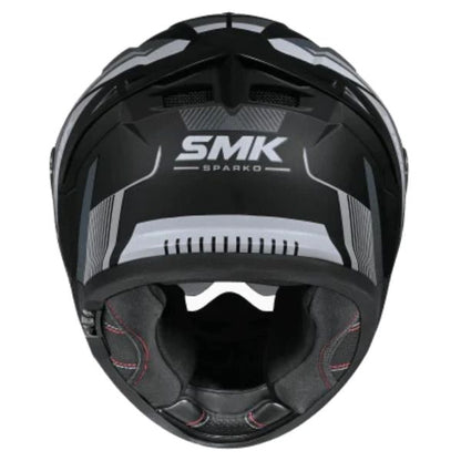 Casca integrala SMK Typhoon Sparko gri-negru-alb - MotoRR