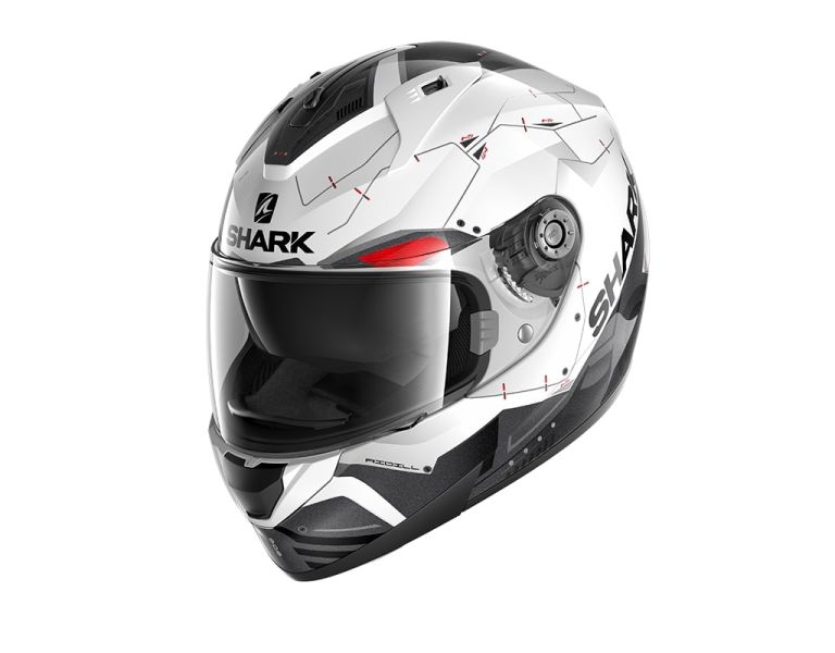 Casca integrala Shark Ridill 1.2 Mecca alb / negru - MotoRR