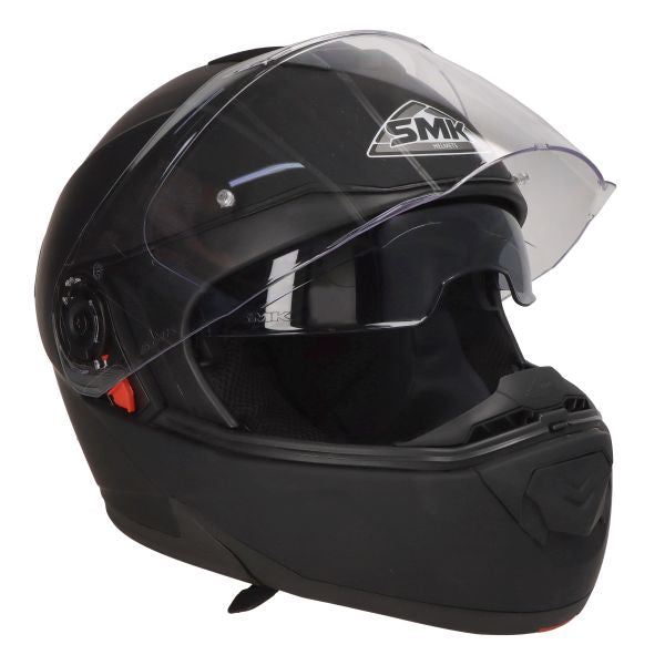 Casca Flip-Up SMK Glide Matt Black MA200 negru Pinlock ready - MotoRR