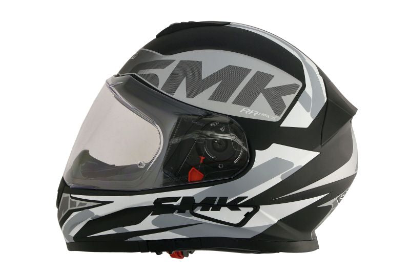 Casca integrala SMK Twister LOGO MA261 negru / gri Pinlock ready - MotoRR