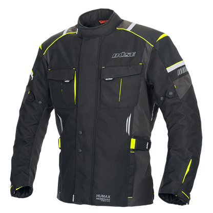 Geaca textil BUSE Breno PRO negru/galben - MotoRR