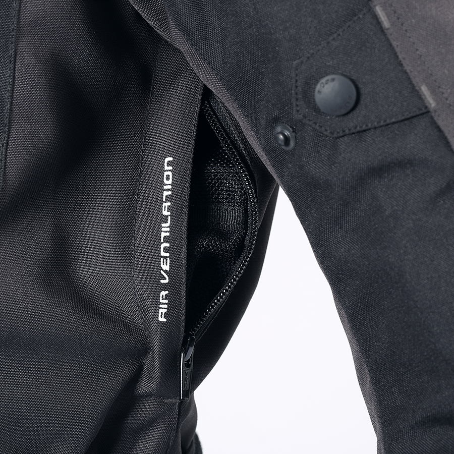 Geaca textil BUSE Breno PRO negru/galben - MotoRR