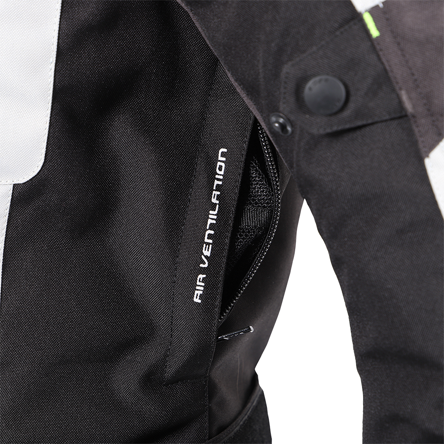 Geaca textil BUSE Breno PRO negru/galben - MotoRR