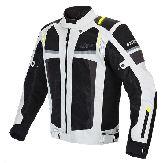 Geaca textil BUSE Livorno gri deschis - MotoRR