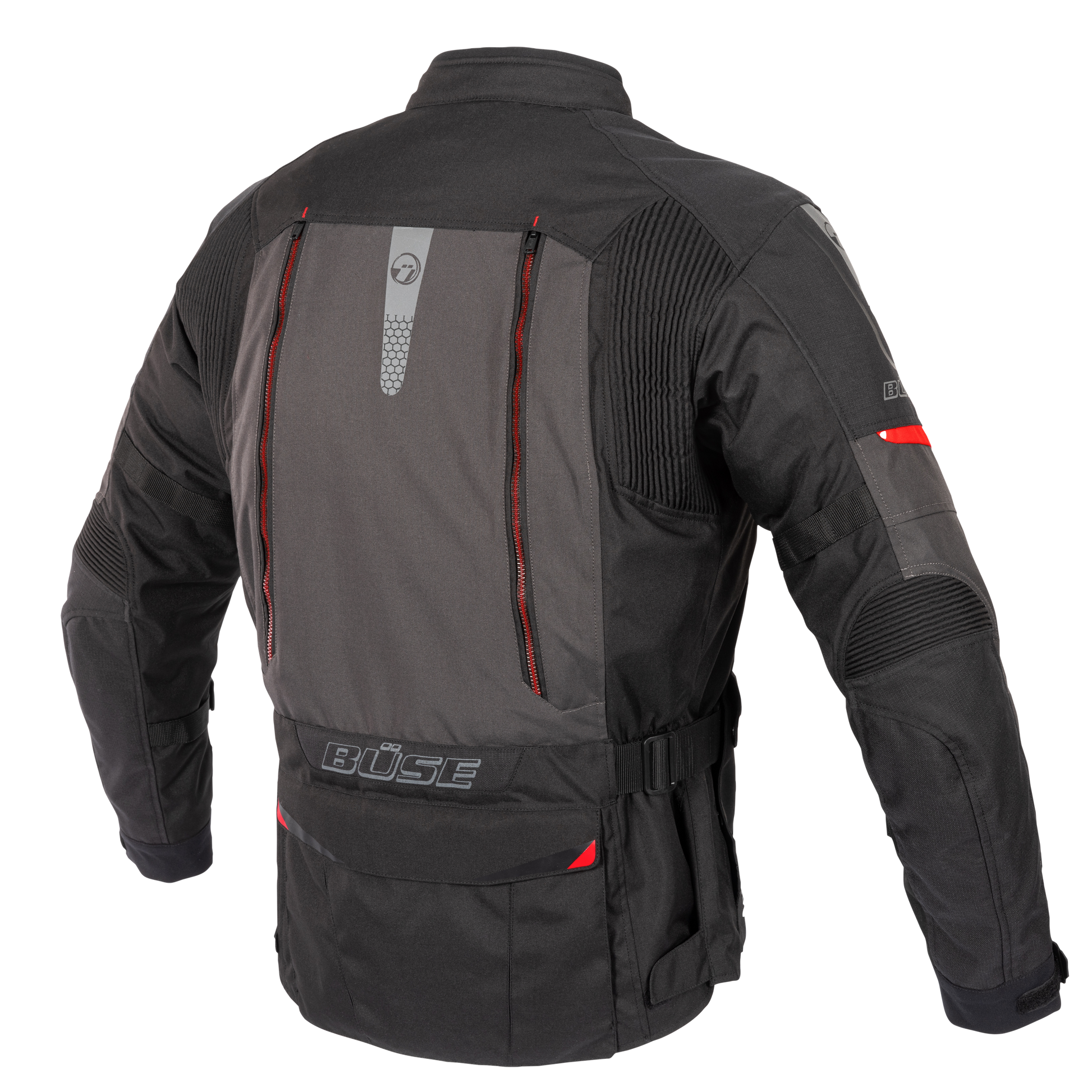 Geaca textil BUSE Monterey negru/gri - MotoRR