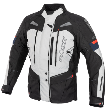 Geaca textil BUSE Monterey gri deschis - MotoRR