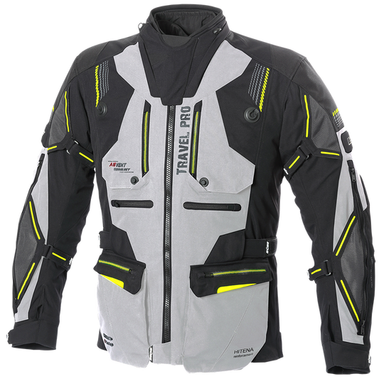 Geaca textil BUSE Travel PRO negru/gri - MotoRR