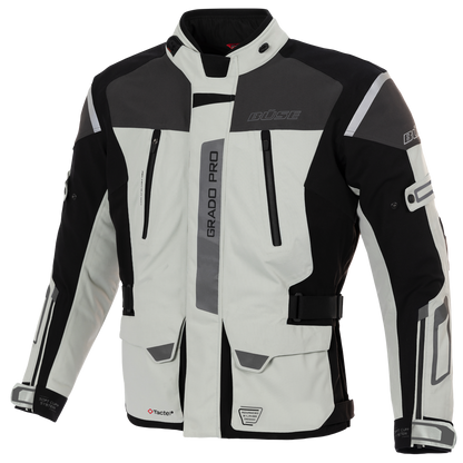 Geaca textil BUSE Grado Pro gri deschis - MotoRR