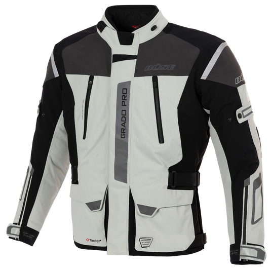 Geaca textil BUSE Grado Pro gri deschis