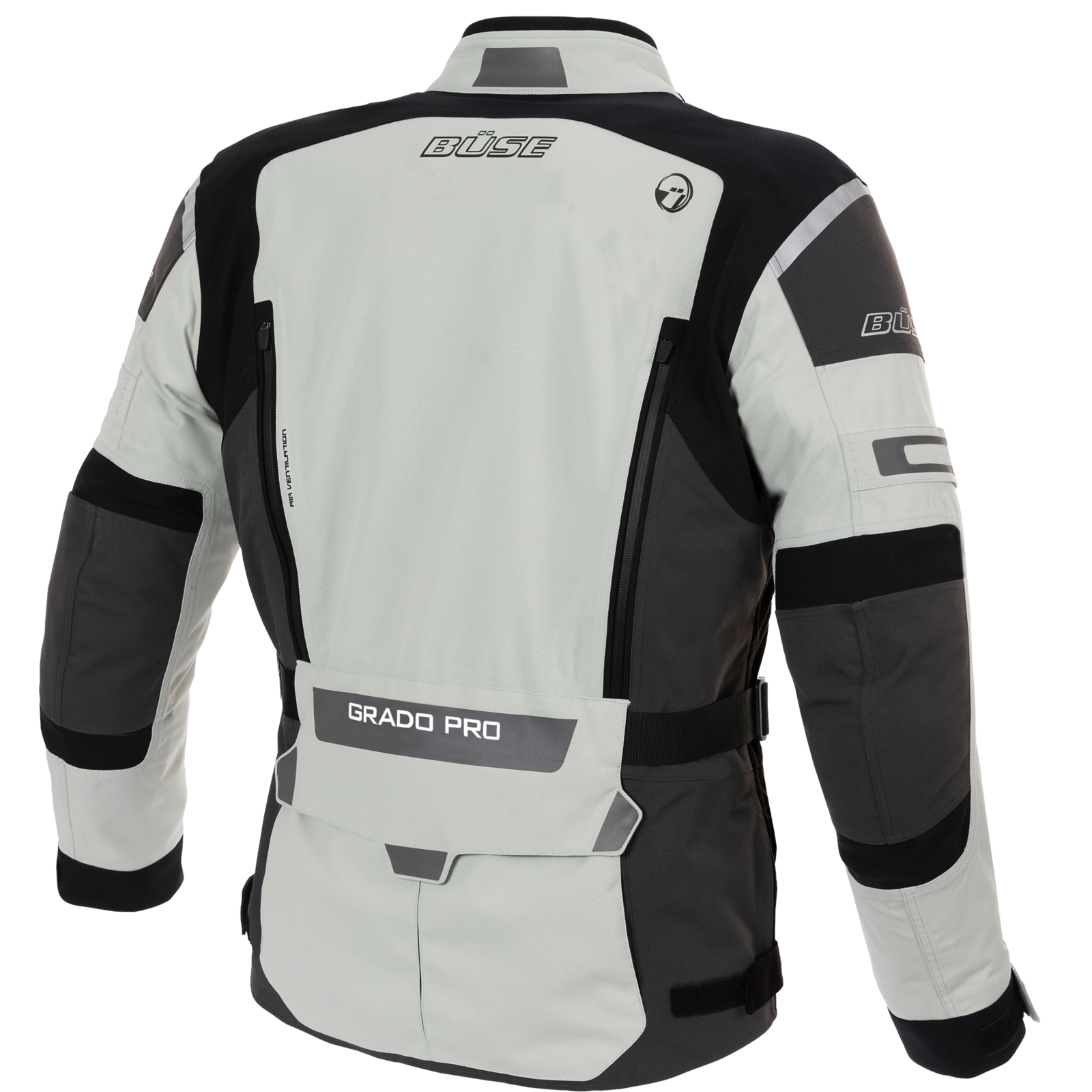 Geaca textil BUSE Grado Pro gri deschis - MotoRR