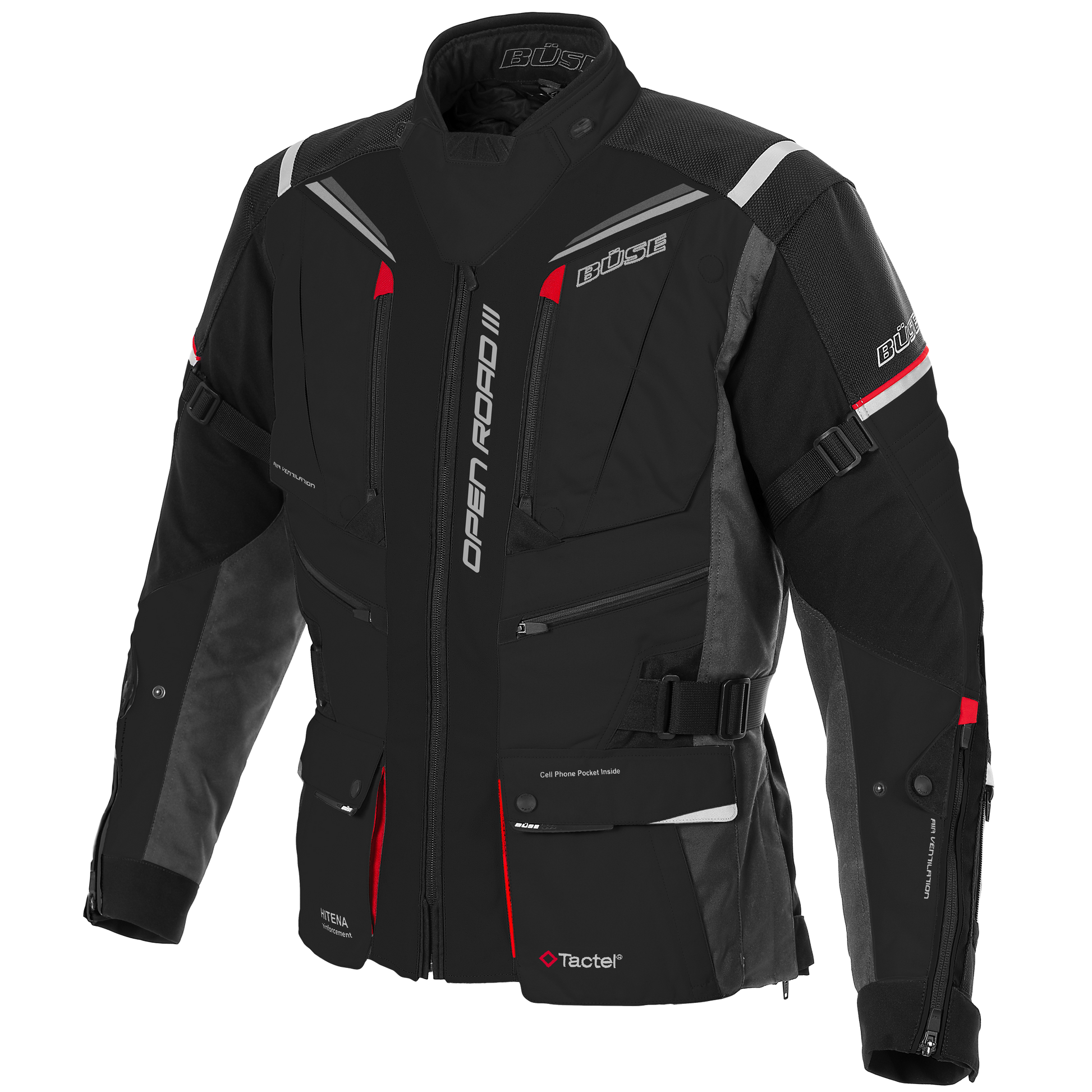 Geaca textil BUSE Open Road III negru - MotoRR