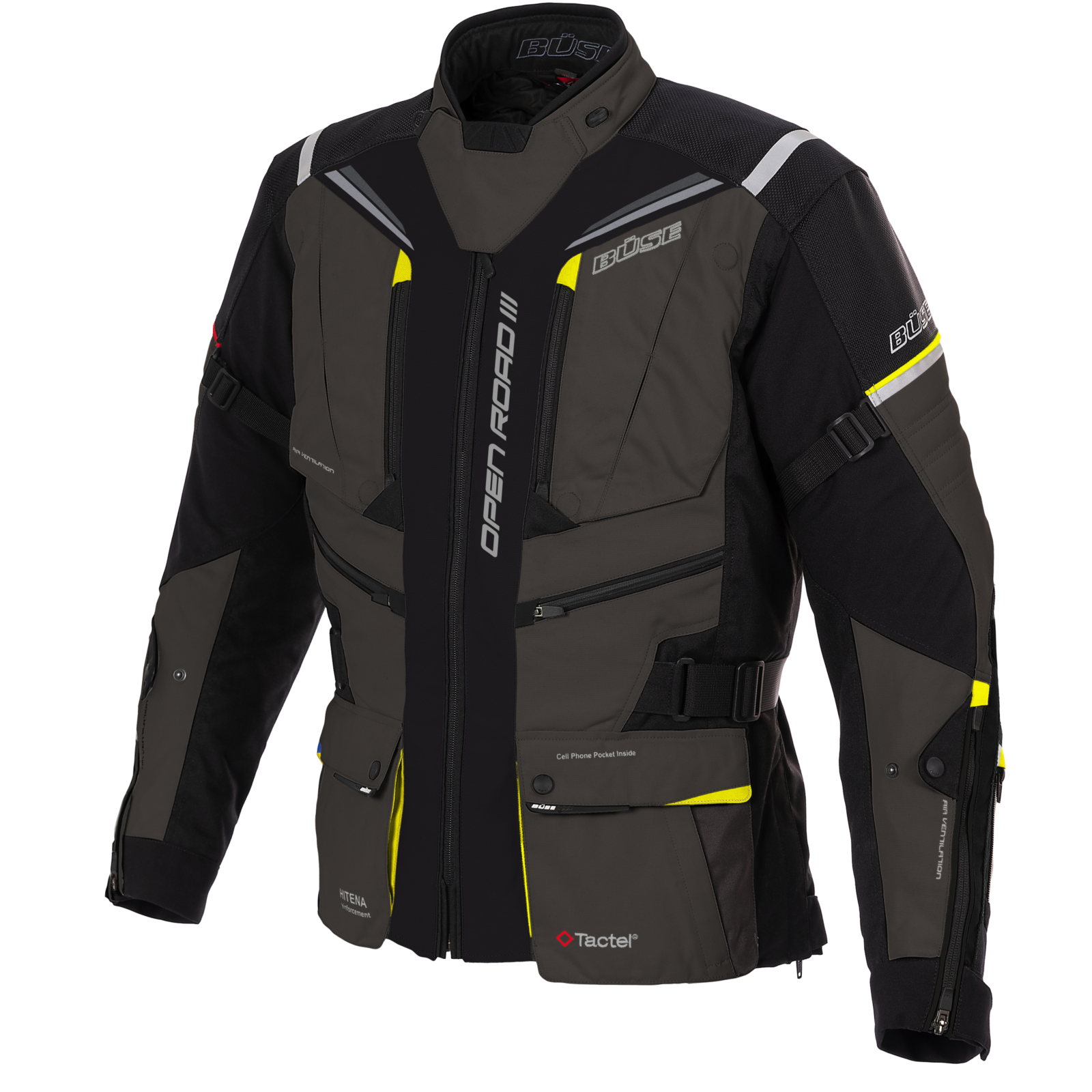 Geaca textil BUSE Open Road III gri - MotoRR