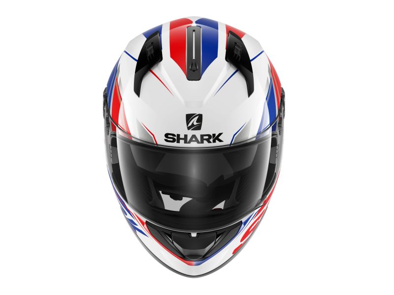 Casca integrala Shark Ridill 1.2 Phaz alb / albastru / rosu - MotoRR