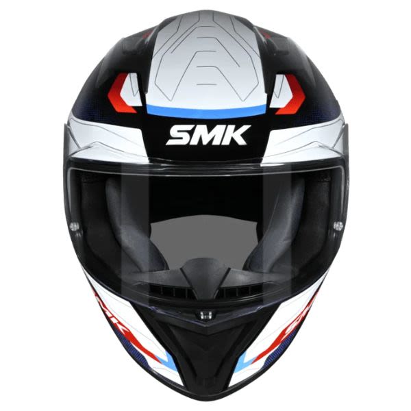 Casca integrala SMK Stellar Sport Flight alb-albastru-rosu - MotoRR
