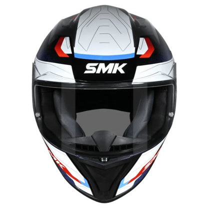 Casca integrala SMK Stellar Sport Flight alb-albastru-rosu - MotoRR