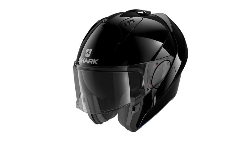 Casca Flip-Up Shark EVO ES Blank negru - MotoRR