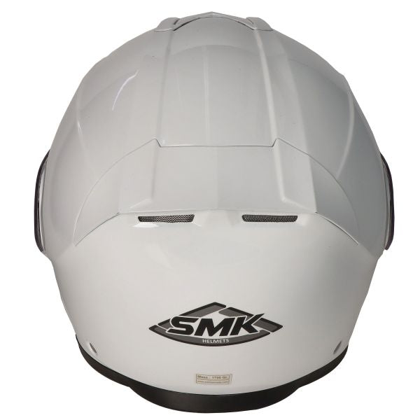 Casca Flip-Up SMK Glide White GL100 alb Pinlock ready - MotoRR