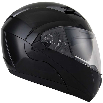 Casca Flip-Up KYT Convair Plain negru - MotoRR