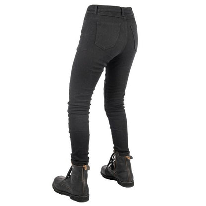 Blugi moto femei Oxford Original AA Approved Ladies Jeggings Regular negru