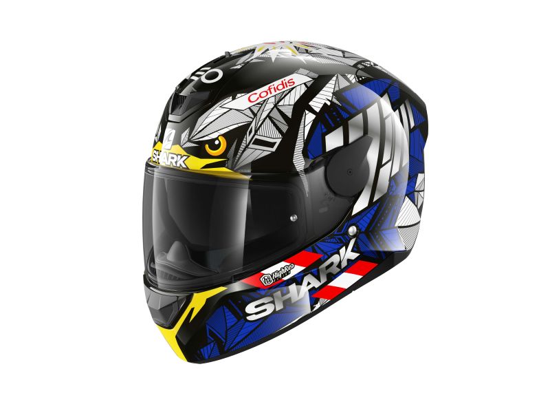 Casca integrala Shark D-Skwal 2 Oliveira Falco albastru / galben / negru Pinlock ready - MotoRR