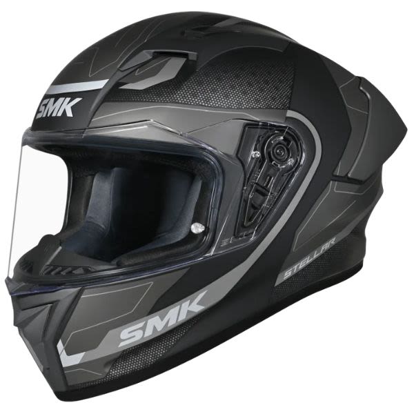 Casca integrala SMK Stellar Sport Flight gri-negru - MotoRR