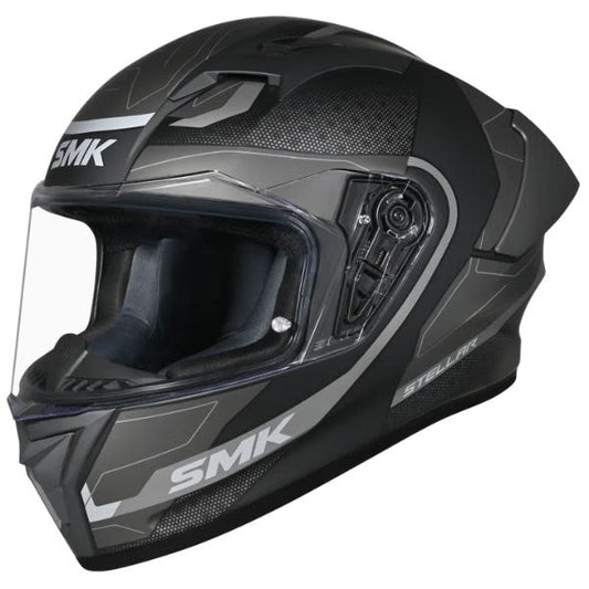 Casca integrala SMK Stellar Sport Flight gri-negru - MotoRR