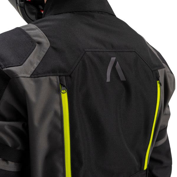 Geaca textil Adrenaline Bergen PPE negru / galben fluo - MotoRR