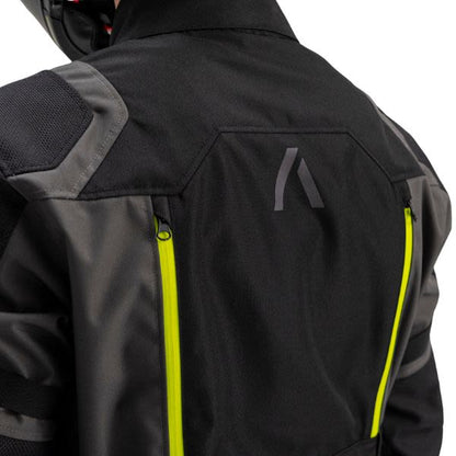 Geaca textil Adrenaline Bergen PPE negru / galben fluo - MotoRR