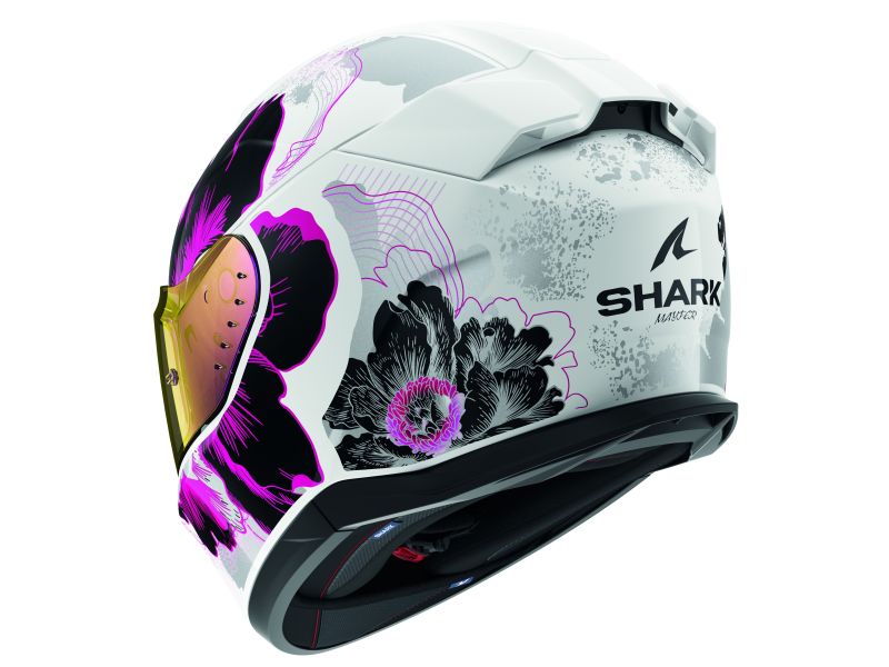 Casca integrala Shark D-Skwal 3 Lady Mayfer negru / alb / roz Pinlock ready - MotoRR