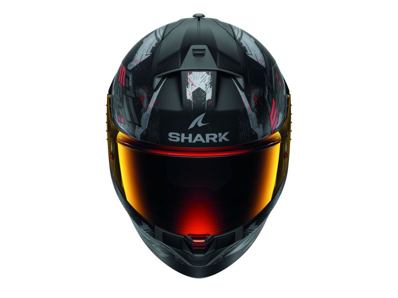 Casca integrala Shark Ridill 2 Molokai Mat negru / gri / rosu Pinlock ready - MotoRR