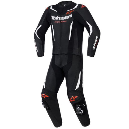 Combinezon 2 piese Alpinestars GP Force V2 alb/negru/rosu - MotoRR