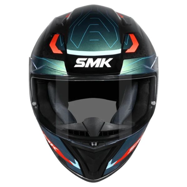 Casca integrala SMK Stellar Sport Flight albastru-negru-portocaliu - MotoRR