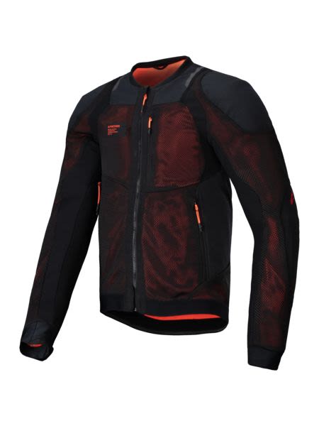 Geaca textil Alpinestars Troop-Air PRO negru / rosu - MotoRR