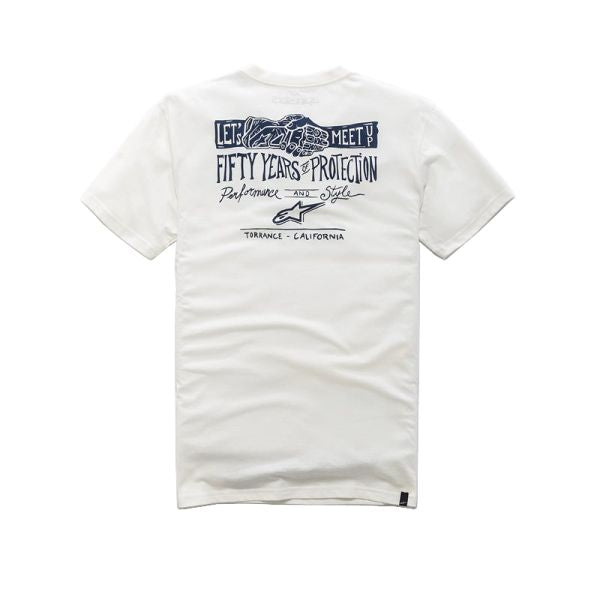 Tricou Alpinestars Meet Premium alb - MotoRR