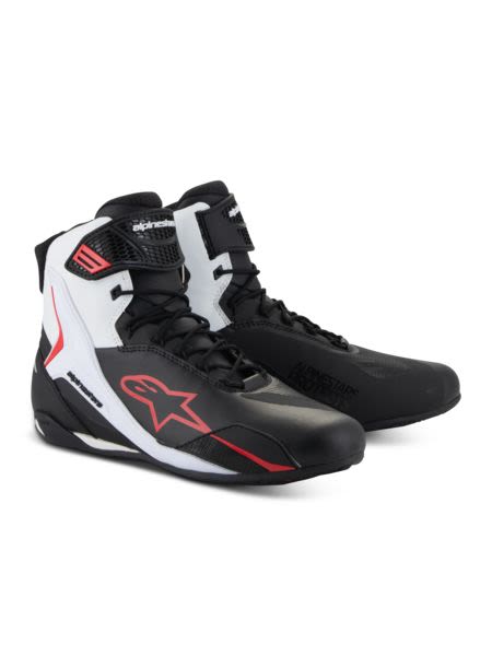 Ghete touring Alpinestars Faster-4 negru/rosu/alb - MotoRR