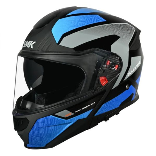 Casca Flip-Up SMK Gullwing Sonic albastru-gri